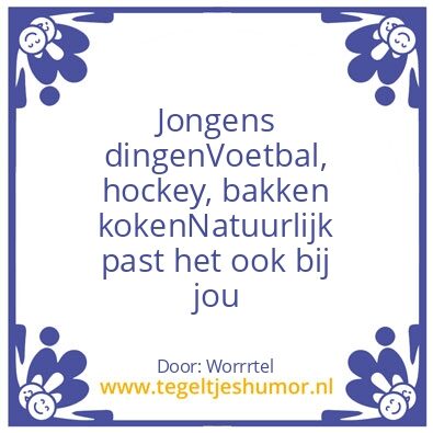 Tegeltje: Hobby