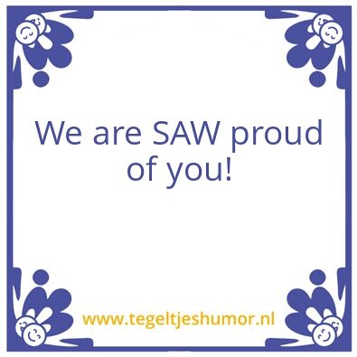 Tegeltje: SAW