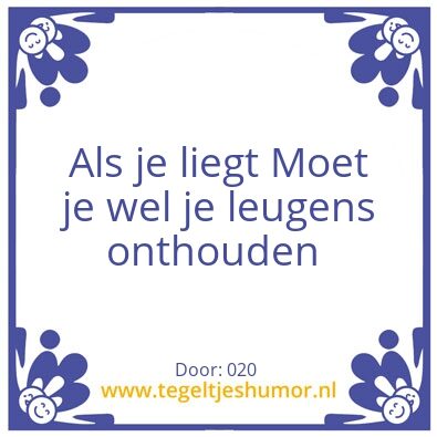 Tegeltje: De beste