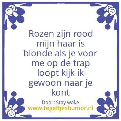 Tegeltje: De trap rap
