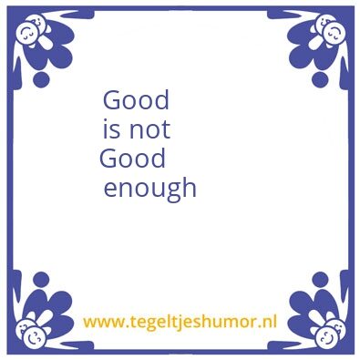 Tegeltje: goog