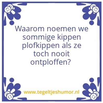 Tegeltje: hey