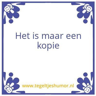 Tegeltje: Test