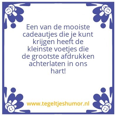 Tegeltje: Klein