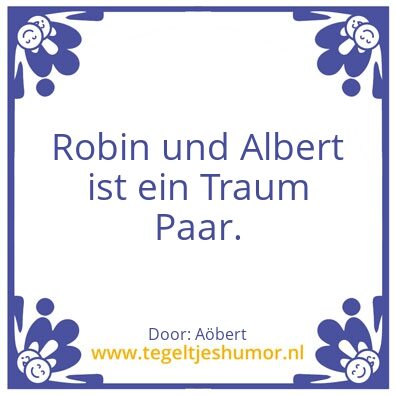 Tegeltje: Robin