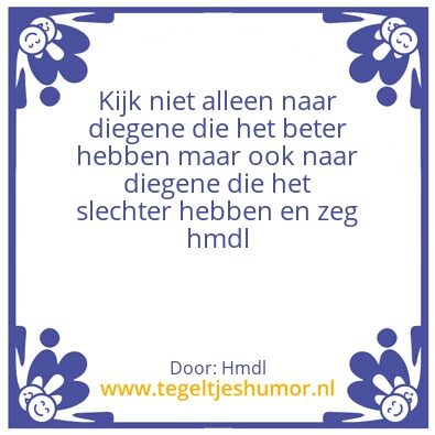 Tegeltje: Hmdl