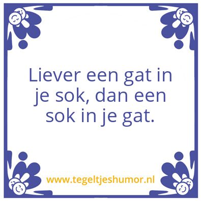 Tegeltje: Sok