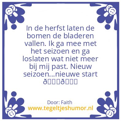 Tegeltje: Loslaten