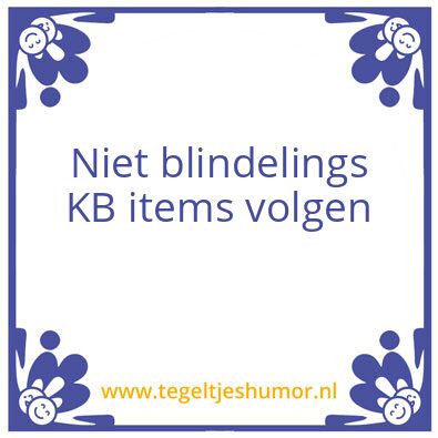 Tegeltje: IT