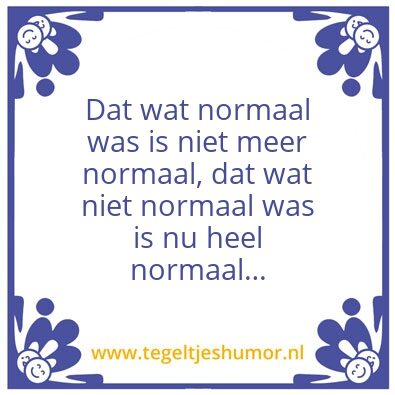Tegeltje: Normaal