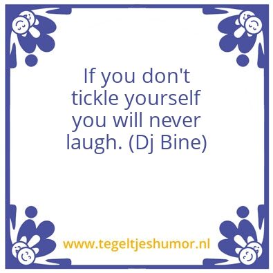 Tegeltje: Tickle