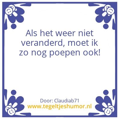 Tegeltje: Tja