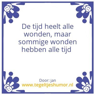 Tegeltje: Tijd