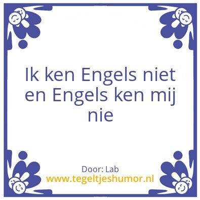 Tegeltje: Tests