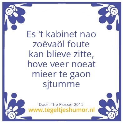 Tegeltje: overige