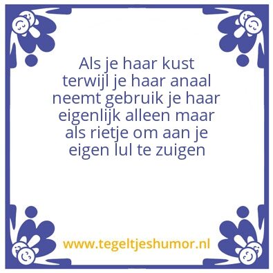 Tegeltje: Zuigkracht