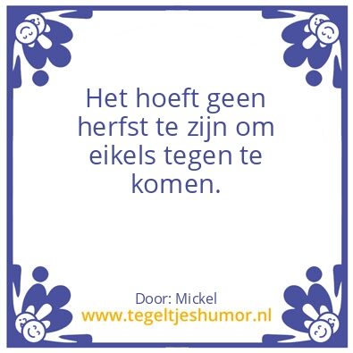 Tegeltje: Eikels