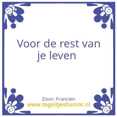 Tegeltje: PE Proof