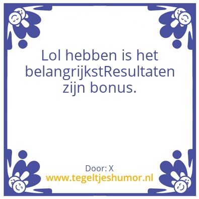Tegeltje: X