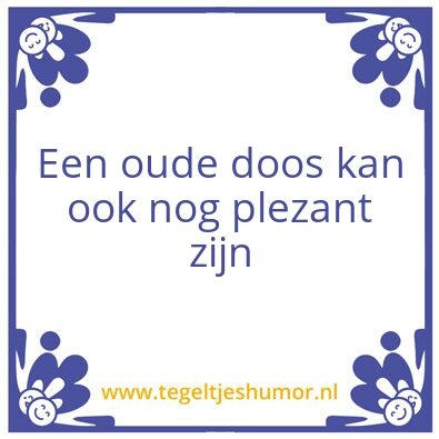 Tegeltje: Doos
