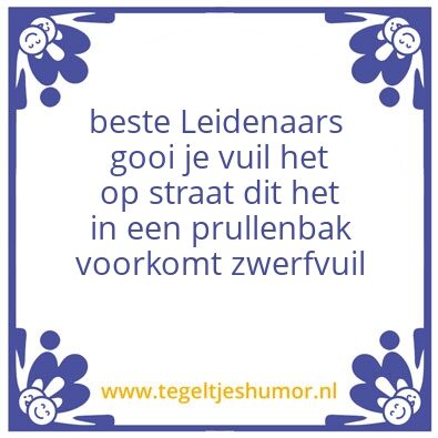 Tegeltje: puinhoop