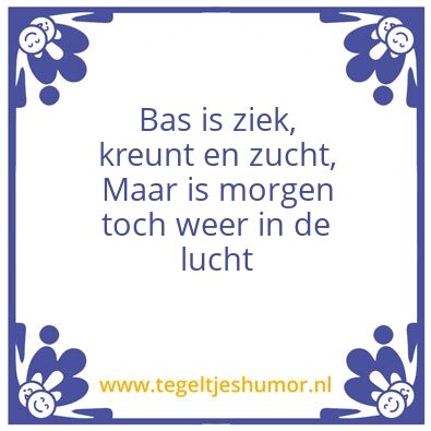 Tegeltje: Bas