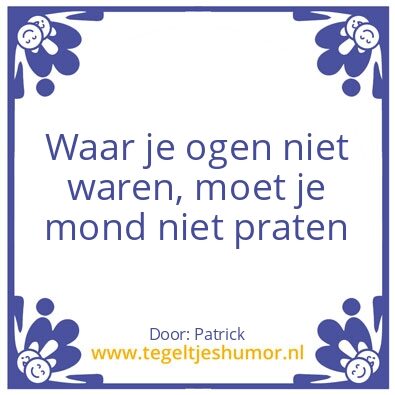 Tegeltje: Ogen