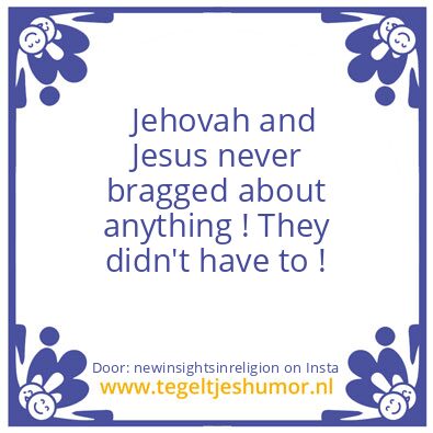 Tegeltje: Bragging