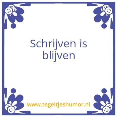 Tegeltje: pol