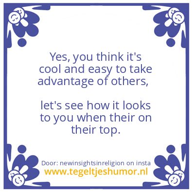 Tegeltje: Sometimes…