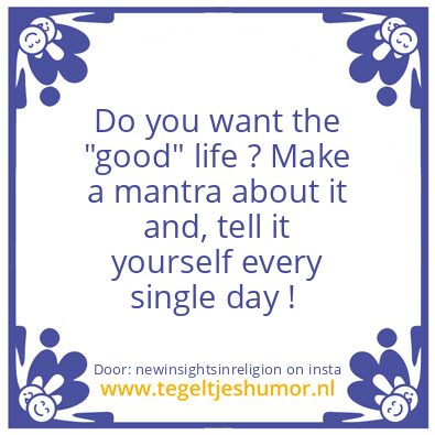 Tegeltje: Why settle for less ?