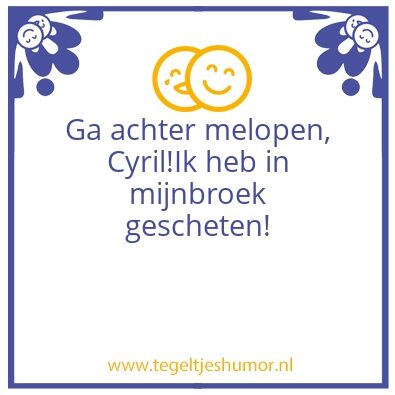 Tegeltje: Wou
