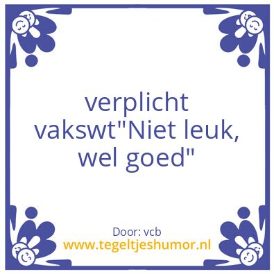 Tegeltje: dfgh