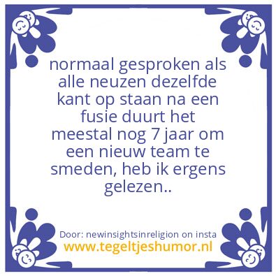 Tegeltje: fusie