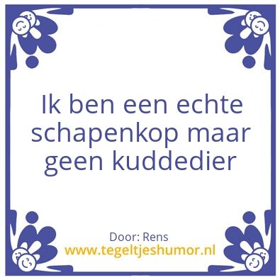 Tegeltje: 1