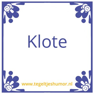 Tegeltje: A