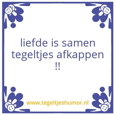 Tegeltje: tegel