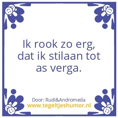 Tegeltje: Roken