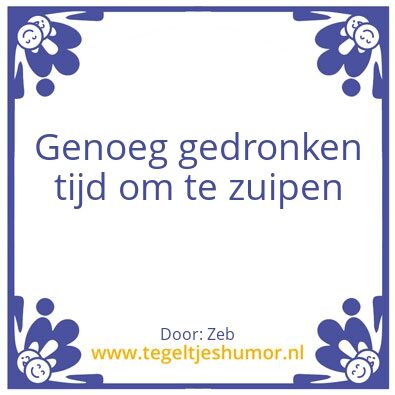 Tegeltje: Zeb