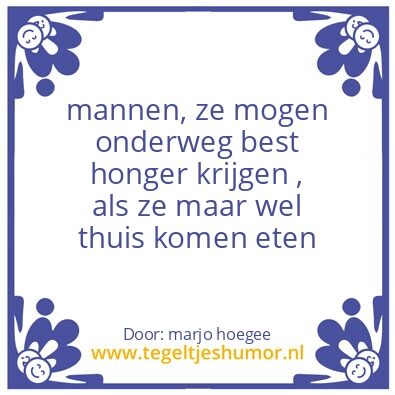 Tegeltje: mannen