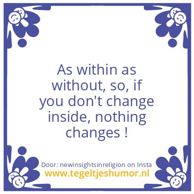 Tegeltje: Change ?