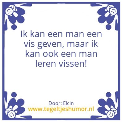 Tegeltje: Vis