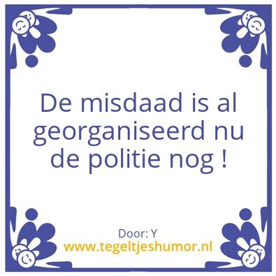 Tegeltje: Misdaad