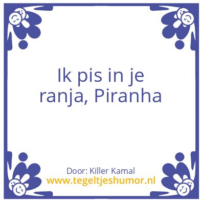 Tegeltje: Piep