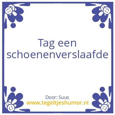 Tegeltje: Schoen
