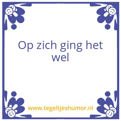 Tegeltje: Mark