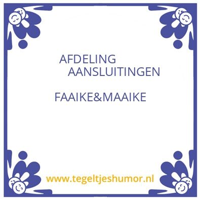Tegeltje: Feike