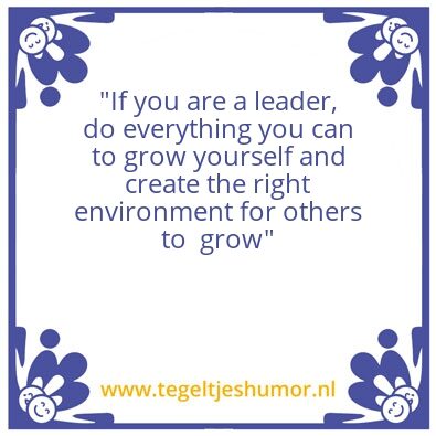 Tegeltje: Leader