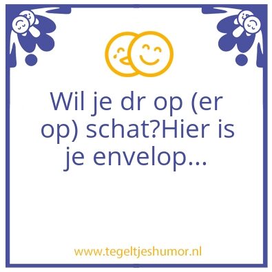 Tegeltje: Drop