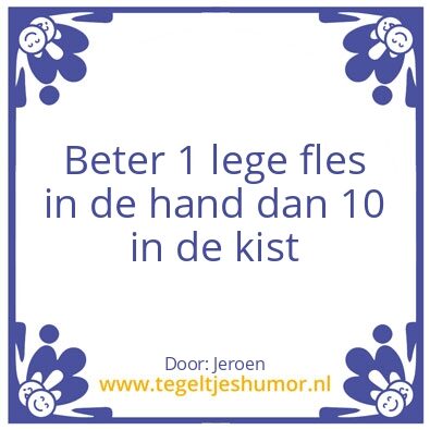 Tegeltje: Bier
